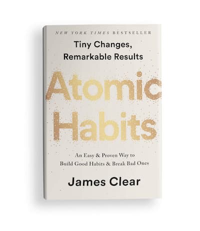 Book cover of Atomic Habits by James Clear