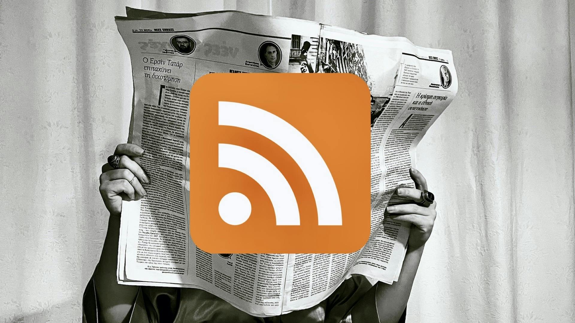 RSS feed over a newspaper